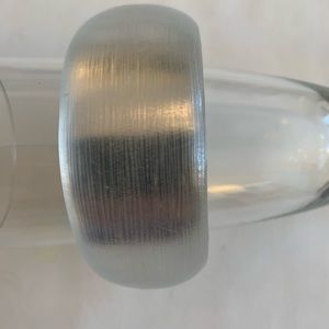 Alexis Bittar Lucite Silver Bangle Bracelet